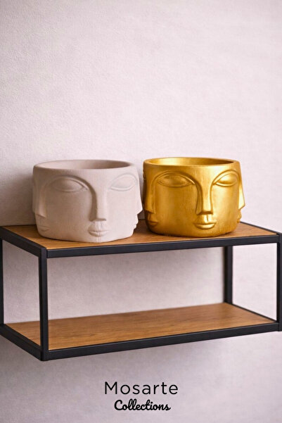 Mosarte تمثال/منحوتة وجه بوذا التجريدي البسيط - قطعة ديكور عصرية، مجموعة من ق...