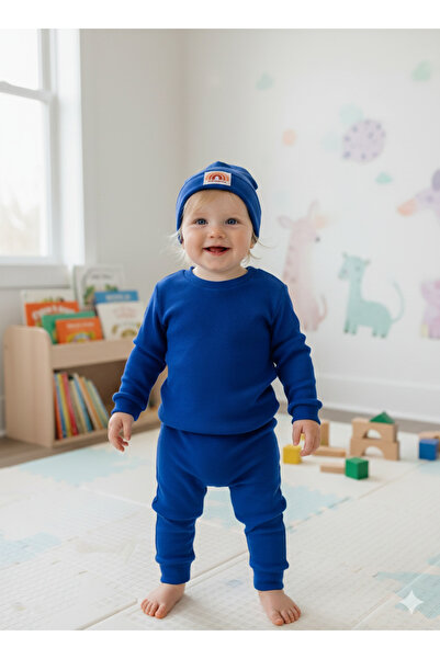BAHNUR Baby Children Bereli Bottom Top Unisex Set Set Nursery Tracksuit Set F...
