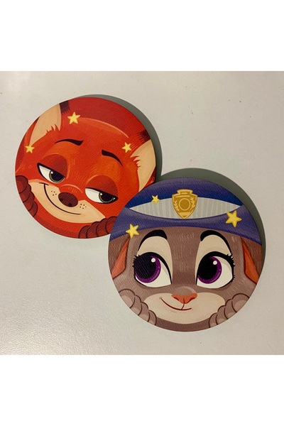 westartic Nick & Judy 2’li çift Bardak Altlığı