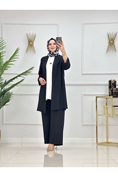 Enans Design طقم شيماء ثلاثي قماش أيروبين