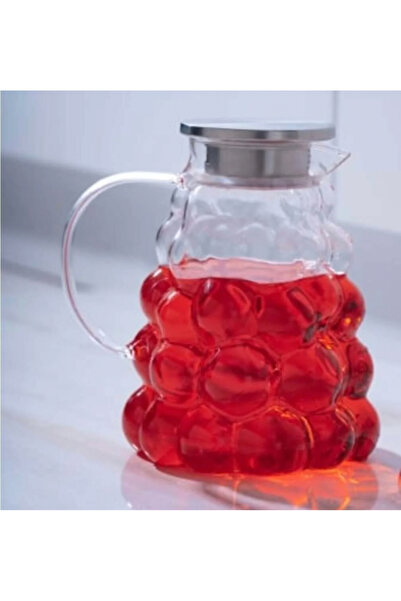 İPEKYOLU PAZRLAMA Metal Kapaklı Üzüm Model Sürahi - 2000 ml