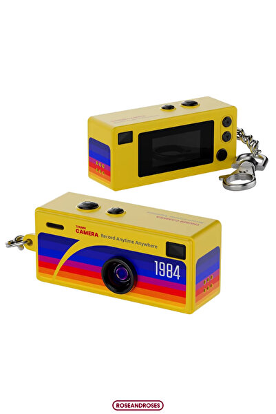 RoseandRoses Mini Charm Retro Efekt Filtreli Ekranlı Video Foto Kamera