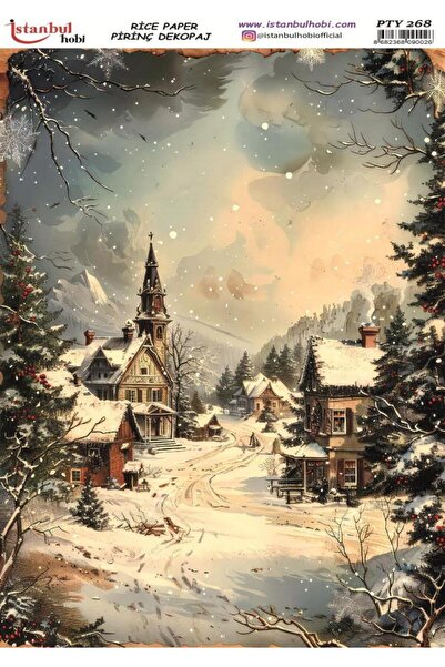 İstanbul Hobi Brass Decopage Paper 30X42Cm Pty-268 New Year