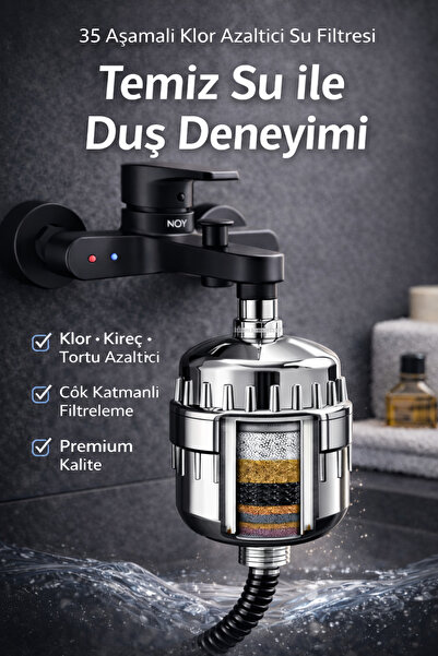 NOY Filtreli Duş Başlığı Duş Sistemi Uyumlu Su Filtreleme Cihazi