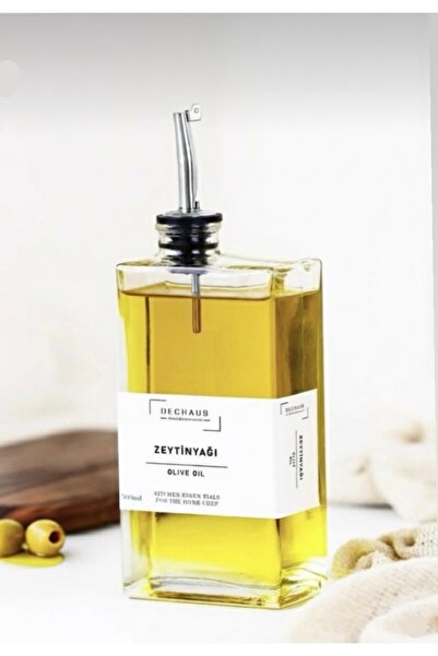 TD HOME وعاء زجاجي للزيت 500 مل – غطاء مانع للتسرب، وعاء زيت للمطبخ، زجاجة زي...