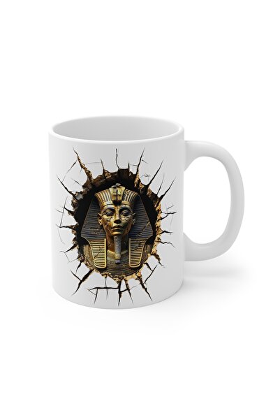 MRN Tasarım كوب ثلاثي الأبعاد بتصميم مصري فرعوني مميز، كوب سيراميك - كوب هدية...