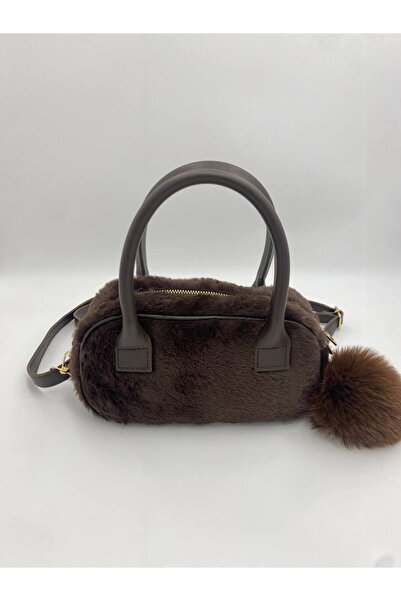 Marvelis Geantă de mână și de umăr din pluș BAHREY pentru femei