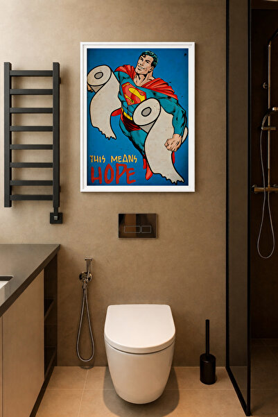 Koi Art Design Beyaz Çerçeveli Tek Parça Modern Temalı Yüksek Kalite UV Baskl...