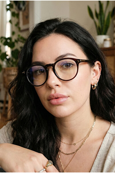 TARSS نظارات بروكلين ذات الشاشة الدائرية المزودة بفلتر الضوء الأزرق