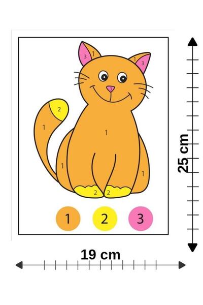 Mu Art Ahşap 10 قطع من الرسم الخشبي بالأرقام رقم 38، نشاط فني للمدرسة، مقاس 2...