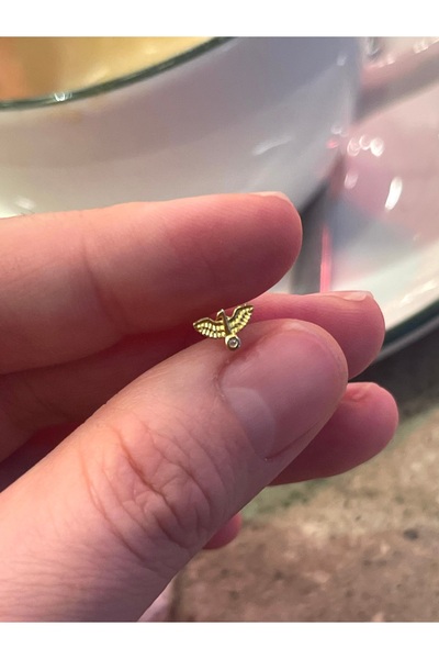 denizden silver Anka kuşu gümüş piercing