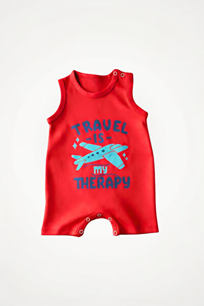 Newteam 100% Cotton Patterned Baby Boy Romper |   Crew Neck, Sleeveless, and ...