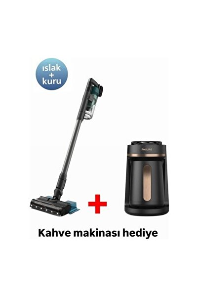Philips XC6547 Dikey Şarlı Süpürge + Kahve Makinası Hediye