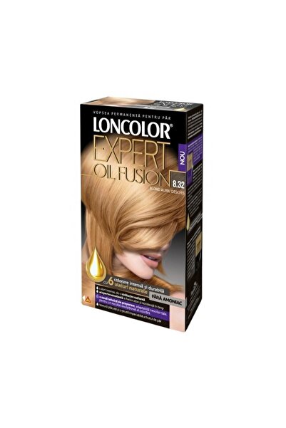 Loncolor Expert Set 2 x Vopsea Par Permanenta Expert Oil Fusion 8.32 Blond Au...