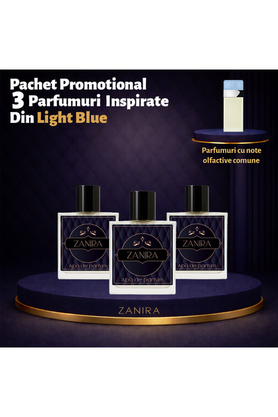 Zanira Set Promoțional 3 Parfumuri 102 – Inspirat din Light Blue