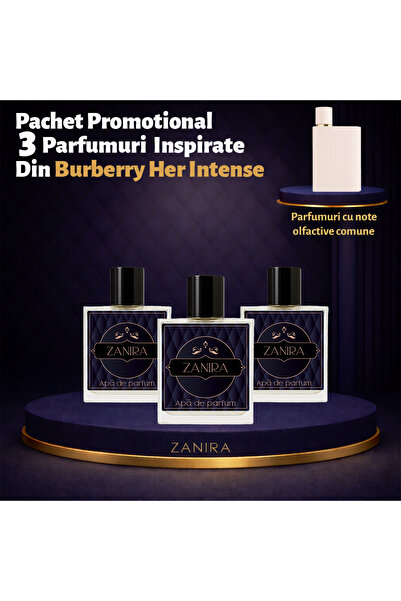 Zanira Promotional Set of 3 Perfumes 165 – Inspired by Burbery Her Intense
