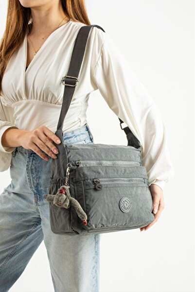 Baginn Women's Messenger Bag Lightweight Clinker Fabric Multi-Pocket Crossbody Shoulder Bag 30*25 cm Daily Bag