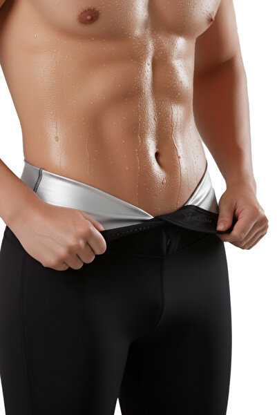 elilom Sauna Binder Leggings – Thermal Effect, High Waist Corset Leggings for Slimming the Belly and Legs Shaping / Sculpting and Slimming the Waist