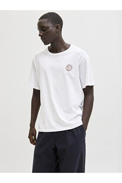 Jack & Jones تي شيرت جاك جونز أوليان ريلاكس فيت برقبة دائرية للرجال 12288107