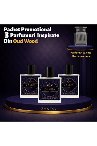 Zanira Set Promoțional 3 Parfumuri 207 – Inspirat din Oud Wood