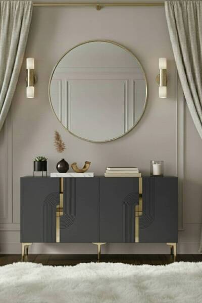 YUMEDİ DESİGN KA1516AG - DÜNYA KONSOL, TV SEHPASI, ÇOK AMAÇLI DOLAP ve KAHVE ...