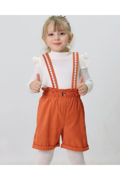 voyyo kids baby Fată de 2-3-4-5-6 ani, pantaloni scurți din catifea, rochie d...