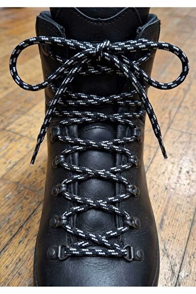 MECE SPOR 170 cm Boot Laces Black and White Patterned Outdoor Mountaineering Laces 1 Pair Tactical Boot Laces