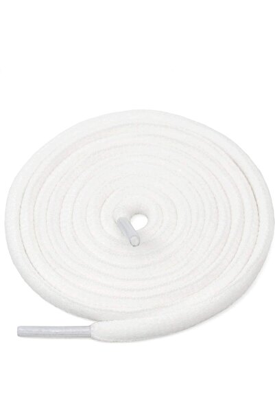 MECE SPOR 120 cm White Oval Shoelaces - Replacement Laces for Sports Shoes and Sneakers Soft and Lightweight