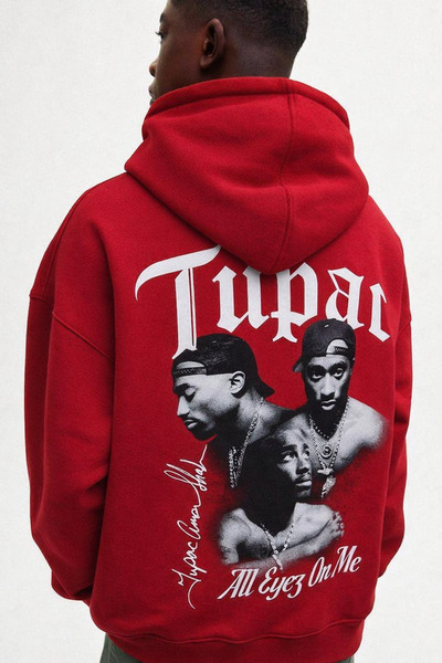 CLASSY.MODA سويت شيرت للجنسين مكون من بغطاء رأس خيوط K مطبوع Kangaroo Cepli R...