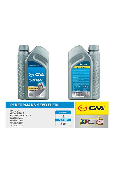 GVA 9920120 - MOTOR YAĞI 5W30 1 LT PLATINUM TAM SENTETİK API SL/CF