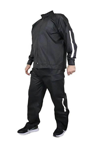 Kanonik Education Raincoat Suit (Gardener Type Suspender Trousers and Coat) - Black