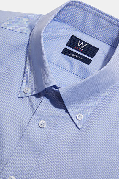 W Collection MAVİ UZUN KOLLU GÖMLEK