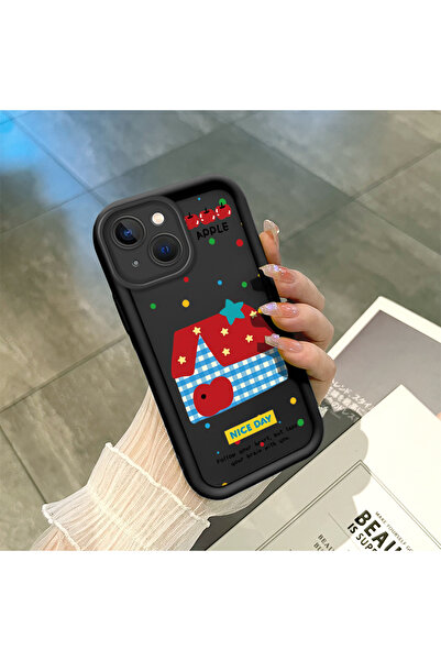 ucuc حافظة هاتف متوافقة مع iPhone 15 Plus، مصنوعة من السيليكون الأسود المرن ا...