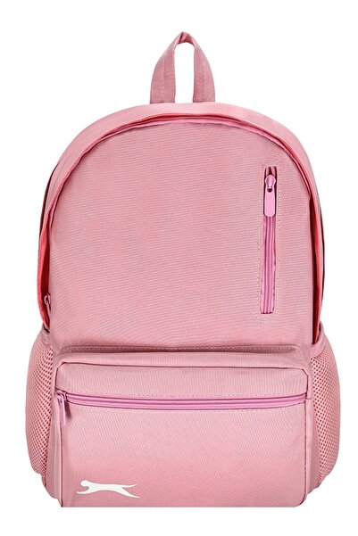 Slazenger Four-Compartment Pink School Daily Travel Bag Backpack