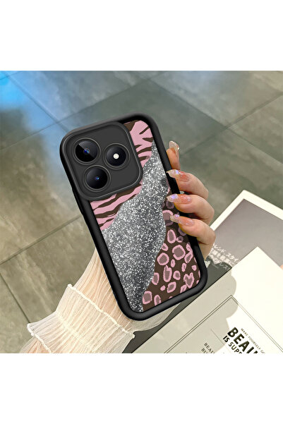 ucuc حافظة هاتف متوافقة مع Realme Note 50 من السيليكون الأسود المرن الممتص لل...