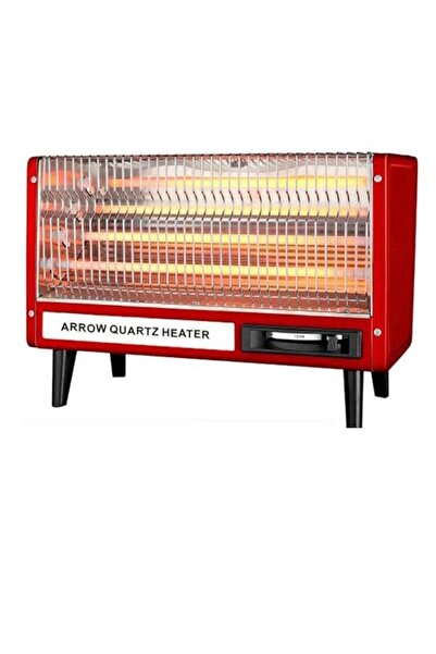 Arrows Generic Electric Heater 2400W Compact with 4 Quartz Lamps / Red | RO-C...
