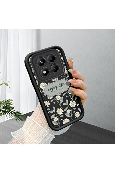 ucuc جراب هاتف شاومي ريدمي نوت 14 برو بلس+ 5G متوافق مع السيليكون الأسود المر...