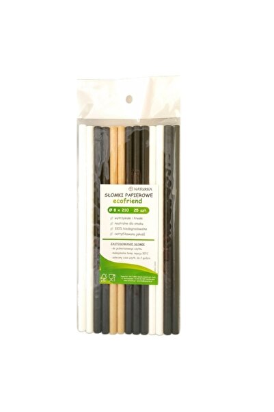 G Golden Case -friendly Paper Straws for Refreshing Drinks, 8 x 210 mm, 25 pi...