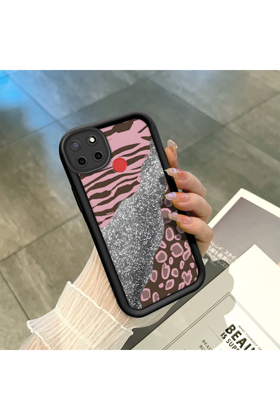 ucuc حافظة هاتف ممتصة للصدمات من السيليكون الأسود المتوافق مع Realme C25S بنم...