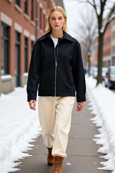 BENERLY Women Shirt Collar Low Sleeve Thin Jacket 97% Cotton 3% Elastane Func...