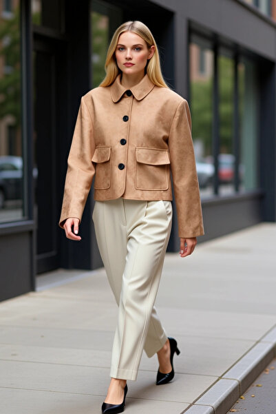 BENERLY قميص نسائي بياقة قياسية وأكمام عادية، سترة منسوجة، عملية، متينة، عالي...