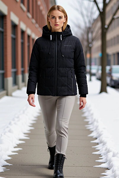 BENERLY Women's Hooded Low Arm Long Sleeve Coat Functional Durable Quality Co...