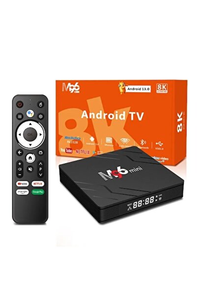 Tripsky Android TV Box Media Player, UltraHD 8K, 4GB RAM, 32GB ROM, Wifi 5G, Android 13