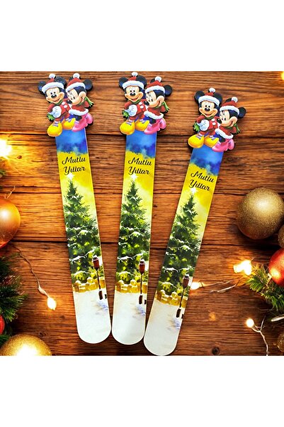 DKY Cute Wooden New Year Bookmark 3 Pieces