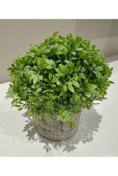 FB Cup مجموعة نباتات صناعية مزخرفة - أزرق بلون الكوبالت نباتات خضراء واقعية -...