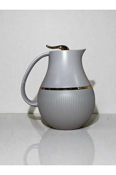 WDA قارورة حافظة للحرارة مع غطاء بزر ضغط - سعة 1 لتر، لحفظ المشروبات الساخنة والباردة