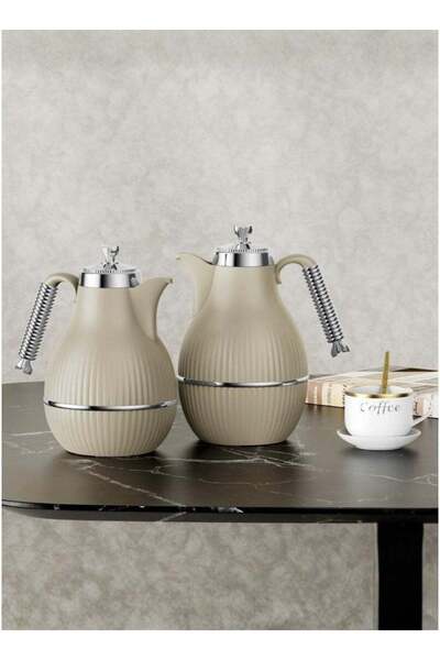 ALQANNAS Set of 2 High-Quality Tea & Coffee Thermoses with 3-Year