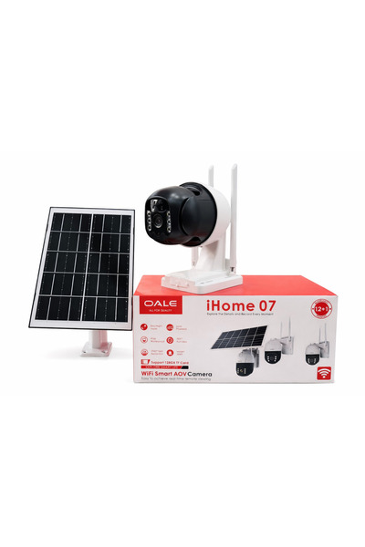 OALE iHome 07 Solar WiFi Smart Security Camera | 2K HD Outdoor CCTV | Night Vision