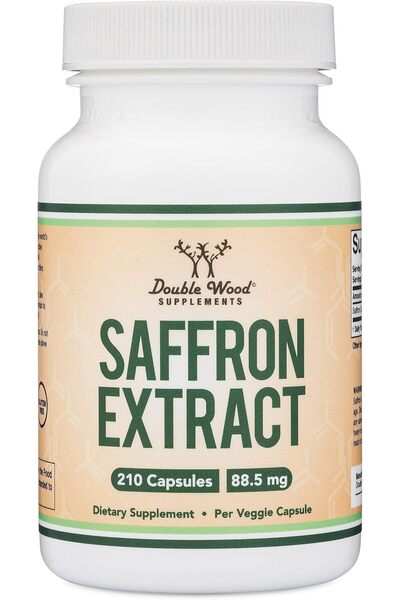 Double Wood Supplements زعفران دي دبليو |   210 كبسولة زعفران - 88.5 ملغ من م...