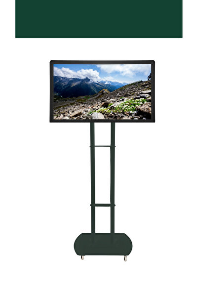 Kevega Tekerlekli Televizyon Askı Aparatı / Ünitesi Yeşil Renk (DEMONTE ÜRÜN)